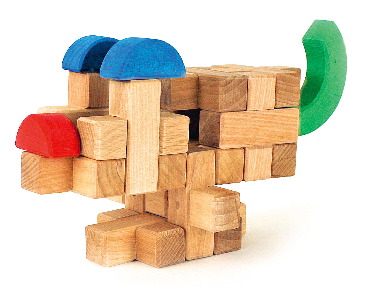 Plus Building Blocks In Wooden Box